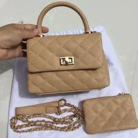 ราคา มือสองกระเป๋าร้านLittlebunnystores หนังPU ฐาน8นิ้ว สีเบจ (6755080209)