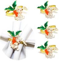 ราคา หัวเข็มขัดรับประทานอาหารอีสเตอร์ผ้าเช็ดปากแหวนกระต่ายผ้าเช็ดปากหัวเข็มขัดแครอทแหวนผ้าเช็ดปากปากแหวนผ้าชุด PUML (57500316360)