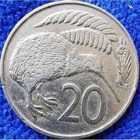 ราคา เหรียญ​ นิวซีแลนด์​ New​ Zealand, 20​ Cents, ใช้แล้ว,​ #​0495T (13826410688)