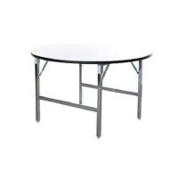 ราคา ZINGULAR โต๊ะพับกลมเอนกประสงค์พับกลาง หน้าลามิเนตสีขาวขอบดำ ขาพับชุบโครเมียน TF-48 (1482005663)