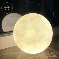 ราคา โคมไฟดวงจันทร์, การตกแต่งที่เรียบง่ายแบบนอร์ดิก, โคมไฟตั้งโต๊ะอัจฉริยะ, โคมไฟดวงจันทร์สีแดงสุทธิ, บรรยากาศสร้างสรรค์, โค (23086239674)