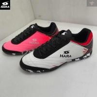 ราคา HARA Sports รองเท้าฟุตซอล รุ่น Futsal-X รองเท้าฟุตซอล สีขาวดำ/สีชมพู รุ่น FS001 SIZE 39-45 (27118830142)
