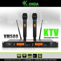 ราคา ไมโครโฟนไร้สาย VM500 U FM ไมโครโฟนไร้สาย KTV ร้องเพลงบ้าน (27518687373)