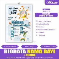 ราคา BABY BIRTH BIODATA + PICTURE ขนาด 12R 30 CM X 40 CM ANA MULYA BNB08 (55751487362)