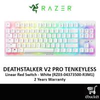 ราคา Razer DeathStalker V2 Pro Tenkeyless - สีขาว (RZ03-04373500-R3M1) คีย์บอร์ดไร้สาย Low-Profile RGB Tenkeyless Optical Keyboard (29026212354)