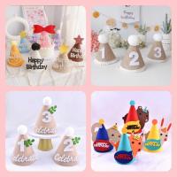 ราคา หมวกวันเกิด หมวกสาน หมวกสักหลาดวันเกิด 3ง หมวกเลขอายุสไตล์เกาหลี หมวกสักหลาดสัตว์ 3ง วันเกิด หมวก (27436840141)