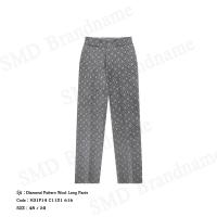 ราคา Emporio Armani กางเกงขายาว รุ่น Diamond Pattern Wool Long Pants Code: H31P14 C1121 616 (44419392322)