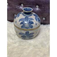 ราคา โถกระเบื้องลายครามจับขอบทองเหลือง (26514102837)