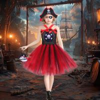 ราคา ยุโรปอเมริกันเด็กเสื้อผ้าเด็กโจรสลัดเครื่องแต่งกายฮาโลวีนเทศกาลพรรคสาวชุดประสิทธิภาพกระโปรงผ้ากอซชุดเจ้าหญิง (57752811350)