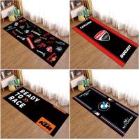 ราคา คุณภาพดีพรมรถจักรยานยนต์ ยามาฮ่า ดูแคทส์ ฮอนด้า ฮาร์เลย์ รถจักรยานยนต์นิทรรศการแผ่นพื้นแข่งที่จอดรถผ้าห่มโลโก้ที่กําหน (49952005867)