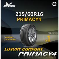 ราคา (ส่งฟรี) Michelin 215/60R16 รุ่น PRIMACY-4 ยางใหม่ ปี2025 (1เส้น) มีรับประกัน แถมจุ๊บลม ยางมิชลิน ขอบ16 : 215 60R16 (29277970543)