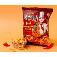 ราคา ขนมเกาหลี ขนมอบกรอบรสปู แบบเผ็ด 70 กรัม Hot crab chips binggrae (25574582096)
