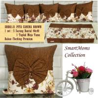ราคา SHABBY CHIC SOFA CHAIR CUSHION COVER / SBK SET ROSSA BELLA GREY BLUE RIBBON (58152211567)
