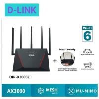 ราคา เราเตอร์ D-Link DIR-X3000Z AX3000 Mesh Gigabit Wireless Router ความเร็วสัญญาณไร้สาย AX3000 (2.4 GHz: 574 Mbps, 5 GHz: (24140992587)