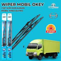 ราคา Hino Dutro ใบปัดน้ําฝนโครงเหล็กทําความสะอาดกระจกรถยนต์ 1 ชุดซ้ายและขวา (50650824516)