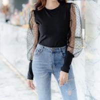 ราคา เสื้อแขนพอง ผ้าแก้ว สีดำ มือ2 (5415708902)