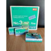 ราคา ลวดเย็บกระดาษแม็กซ์ เบอร์ ลวดเย็บกระดาษ 3-1M/ใหญ่ Max No. ลวดเย็บกระดาษ 3-1M/Max รีฟิลเบอร์ 3-1ม (58103349801)