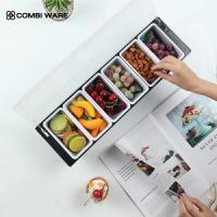 ราคา ที่ใส่เครื่องปรุง กล่องเครื่องปรุงอาหาร พลาสติก 3ช่อง/4ช่อง/5ช่อง/6ช่อง (21535740979)