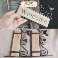 ราคา LOVIVER ประตูแขวนป้ายยินดีต้อนรับบ้านไร่ระเบียงรูปแบบประตูสวนกลางแจ้ง (25142221086)
