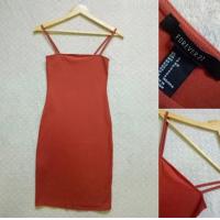 ราคา เดรสสายเดี่ยวผ้ายืดตามตัวแบรนด์ Forever21 (3941808681)