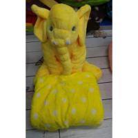 ราคา ลูกช้าง ตุ๊กตาช้าง หมอนช้างมินิ ผ้าห่มนาโน (407126334)