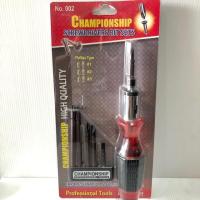 ราคา ไขควงด้ามฟรี ชุด8ชิ้น เกรดCR-V ชุบแข็ง‼️ด้ามฟรี ขนาด7นิ้ว Championship ชุดไขควง ไขควงชุด ไขควงด้ามฟรี ก๊อกแก๊ก (4537746747)