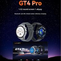 ราคา หน้าจอกลม GT4 PRO โทรผ่านบลูทูธออฟไลน์ Dual Payment การชาร์จแบบไร้สาย NFC สมาร์ทวอทช์บลูทูธ (52204267935)