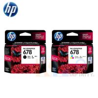 ราคา HP 678 Black (CZ107AA) + HP 678 Tri-color (CZ108AA) Original InkCartridge (Black&Color) (904693664)
