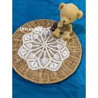 ราคา 30(พร้อมส่ง)มินิมอล/ผ้าถัก/ผ้าถักโคเชต์/โครเชต์ลายดอกไม้สไตล์วินเทจ/ผ้าปูโต๊ะ/ผ้ารองแก้ว/ดอยลี่/งานถักมือ/งานคนไทย (20924212253)