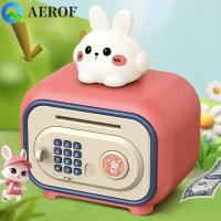 ราคา AEROF กระปุกออมสินม้วนอัตโนมัติ, ล็อครหัสผ่านลายนิ้วมือ -ปกป้องกล่องเงินอัจฉริยะ, ตู้เซฟหมีและกระต่ายเสียงเตือนเด็กกล่องเงินเด็ก/เด (56053441426)