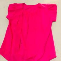 ราคา เสื้อชีฟอง สีชมพูบานเย็น แขนกึ่งตุ๊กตา (5334830903)