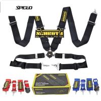 ราคา ITSOKเข็มขัดนิรภัย Universal Racing JDM ไนลอน 4 จุด Snap-on Camlock Quick Release สายรัดนิรภัยสายคล้องไหล่ปรับได้ (47750388398)