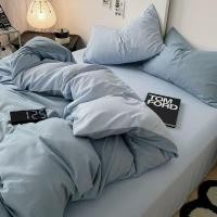 ราคา เครื่องนอนครบชุดเตียงสไตล์ญี่ปุ่นเรียบง่ายผ้าปู 6 ฟุต 5 ฟุตชุดเครื่องนอน 4 ชิ้น (6855903129)