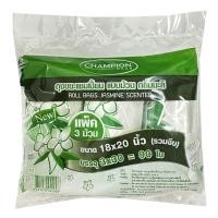 ราคา แชมเปี้ยน ถุงขยะแบบม้วน 18x20 นิ้ว กลิ่นมะลิ 30 ใบ x 3 (45700996484)
