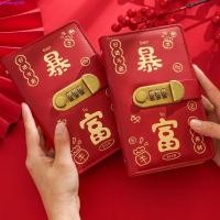 ราคา YISHENG ประหยัดเครื่องผูกเงิน,หนัง PU แบบพกพา Budget Binder ที่มีการล็อค,ใช้งานง่ายกระเป๋าสตางค์เก็บเงินซองออมทรัพย์คู่มือวางแผนของขวัญปีใหม่ (50703315672)