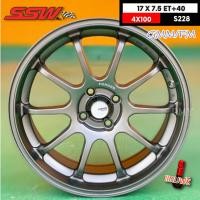 ราคา ล้อแม็กขอบ 17x7.5 4x100 ET+40 ยี่ห้อ SSW รุ่น 228 (GMM/FM) สีเทา (ราคาต่อ1วง) ❌ขายยก4วง ไม่ขายแยก❌ ราคาพิเศษ (22159562754)