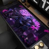 ราคา แผ่นรองเมาส์สีม่วงแป้นพิมพ์ Pad Pc Kawaii สาวตารางเสื่อแล็ปท็อป League Of Legends Arcane Jinx Mousepad XXL Hd พิมพ์โต๊ะ M (49853346939)