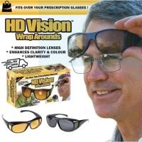 ราคา HD Vision ป้องกันแสงสะท้อนขับรถกลางคืนแว่นตาตัดรอบแว่นกันแดด แว่นตา HD Vision Wrap Arounds (28815912151)