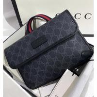 ราคา ❌SOLD❌Used Gucci GG Supreme Black Belt Bag ปี 2019 (8345944340)