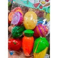ราคา ของเล่น ชุดผักจำลองหั่นผ่าซีก cut fruit vegetable เพื่อเสริมพัฒนาการสมาธิ (19887055002)