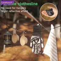 ราคา LOVETOUCH 3Mกลางแจ้งแบบพกพาลูกปัด Clothesline ไม่มีไม้แขวนเสื้อปรับเชือกแขวนพร้อมถุงเก็บ Camping Gear A8T9 (54203459987)