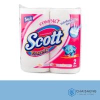 ราคา (แพ็ค 2 ม้วน) Scott Compact Multi-Purpose Towels สก๊อตต์ คอมแพ็ค กระดาษอเนกประสงค์ (4937724969)