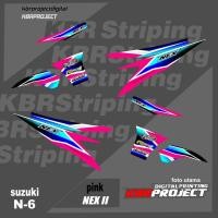 ราคา Nex II striping nex II รถมอเตอร์ไซด์ suzuki สติ๊กเกอร์มอเตอร์ variation Racing N-6 สติ๊กเกอร์มอเตอร์ไซค์ (53502581656)