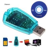 ราคา PTSM_USB Cellphone Standard SIM Card Reader Copy Cloner Writer SMS Backup GSM/CDMA+CD (2172847850)