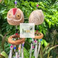 ราคา โมบายแขวน กระดิ่งลม นกฮูกแกะสลักไม้สี พร้อมโมบายพร้อมส่ง (21395501417)