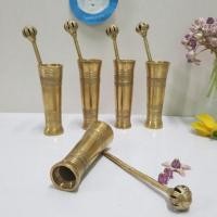 ราคา Brass byfa B1011 ตะบันหมากแบบโบราณ หัวกระพรวน เขียนลายบนขึ้ผึ้ง งานหล่อขี้ผึ้งไหล บ้านปะอาว (8869209010)