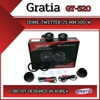ราคา Gratia GT-520 Dome Tweeter 25mm 100W ลำโพงเสียงแหลมรถยนต์ ดีไซน์วงจรจากเกาหลี (55300990317)