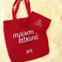 ราคา กระเป๋า 3CE “maison kitsune “ สีแดง (1938829999)