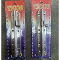 ราคา กลอนประตูสเตนเลส 6นิ้วแพ็กคู่ tigon (4036886143)