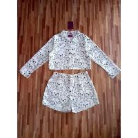 ราคา (2xl) พร้อมส่งชุดเซท3ชิ้นเสื้อยีนส์คอปกแขนยาวกับกางเกงขาสั้นลายน้องหมีพร้อมเข็มขัด งานป้าย Chalita แท้ มือ1 ป้ายห้อย (24373666653)